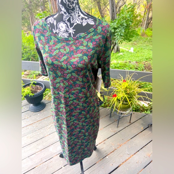 Lularoe Julia Dress Size Large L BNWT Brand New! Autumn Winter Dress - Picture 4 of 5
